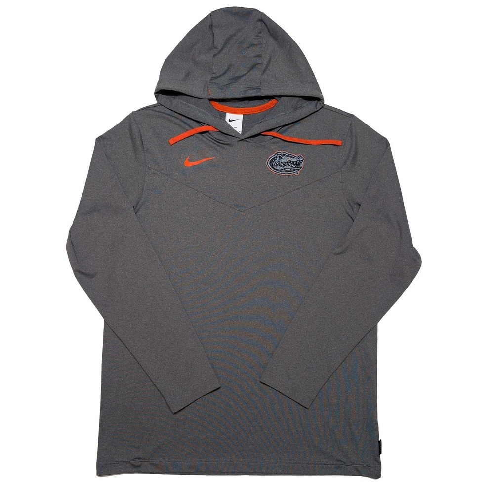 NIKE Florida Gators Long Sleeve Lightweight Hoodie Gray Medium M